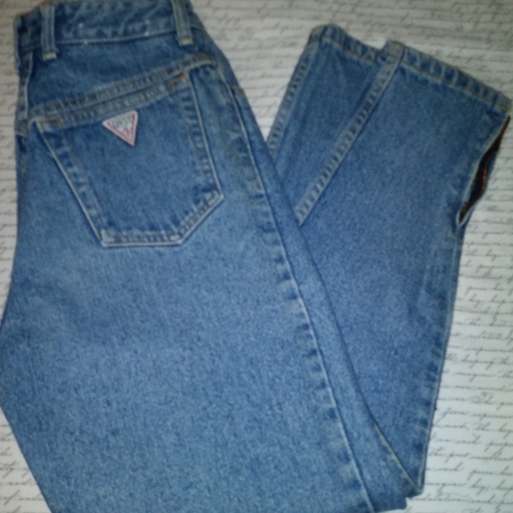 Vintage Guess Ankle Zip Highrise Jeans